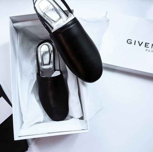 FINAL💥NIB🎁Givenchy Logo Rivington Leather Mules - Picture 4 of 8